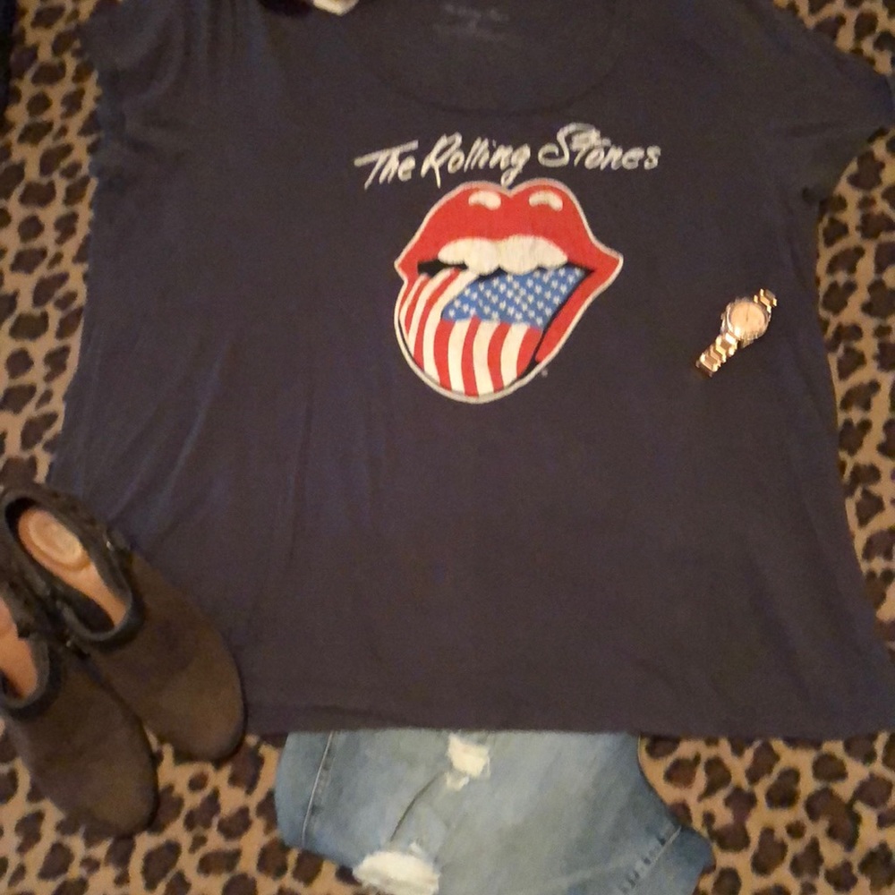 The Rolling Stones T-shirt scoop neck